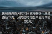 围绕白虎图片的实际使用感想：资源更新节奏、分类结构与整体使用体验（实测）
