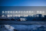 多次使用后再评价白虎图片：界面设计、播放流畅度与操作习惯分析（整理版）