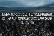 把茶杯狐foxcup当作日常工具后的感受：长时间使用后的稳定性与加载表现（实测）