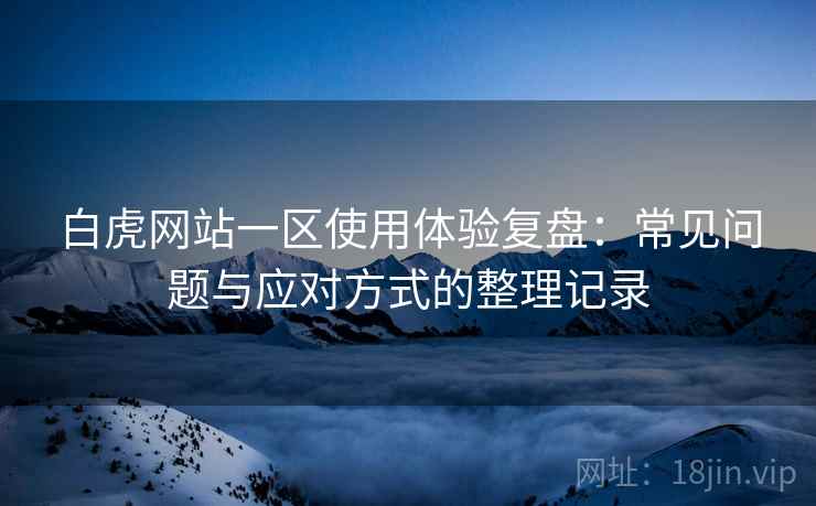 白虎网站一区使用体验复盘:常见问题与应对方式的整理记录 白虎网站一区使用体验复盘:常见问题与应对方式的整理记录