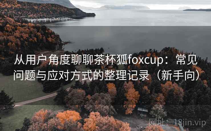 从用户角度聊聊茶杯狐foxcup：常见问题与应对方式的整理记录（新手向）