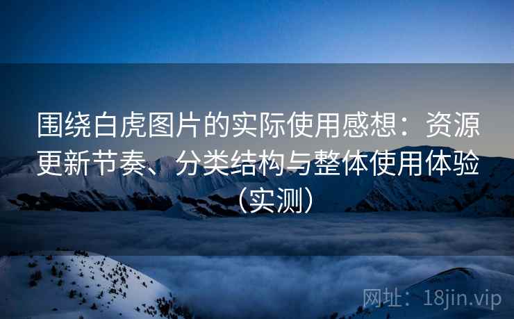 围绕白虎图片的实际使用感想：资源更新节奏、分类结构与整体使用体验（实测）