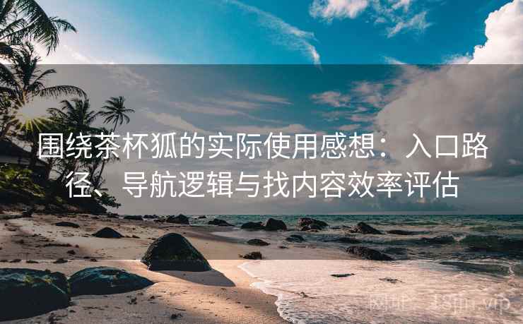 围绕茶杯狐的实际使用感想：入口路径、导航逻辑与找内容效率评估